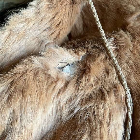 Vintage Real Rabbit Fur Coat (defects shown in photos) - Picture 3 of 7